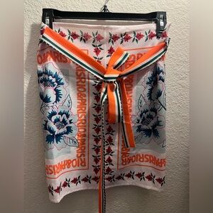 Micas Vibrant Floral Mini Skirt